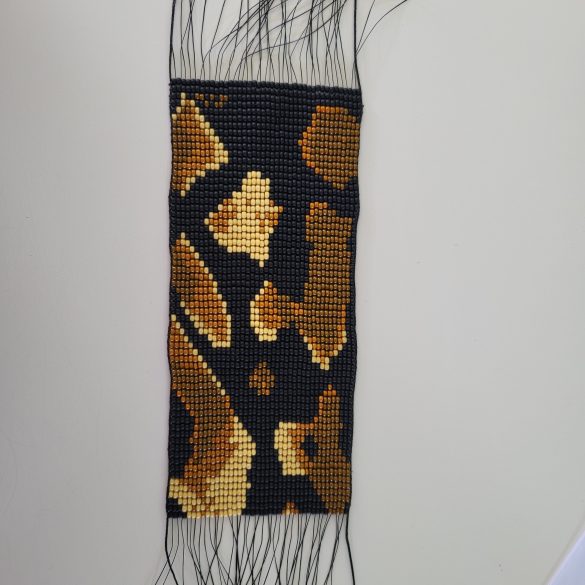 Schilderij Koningspython in wording. 41 rijen breed. in 5 kleuren