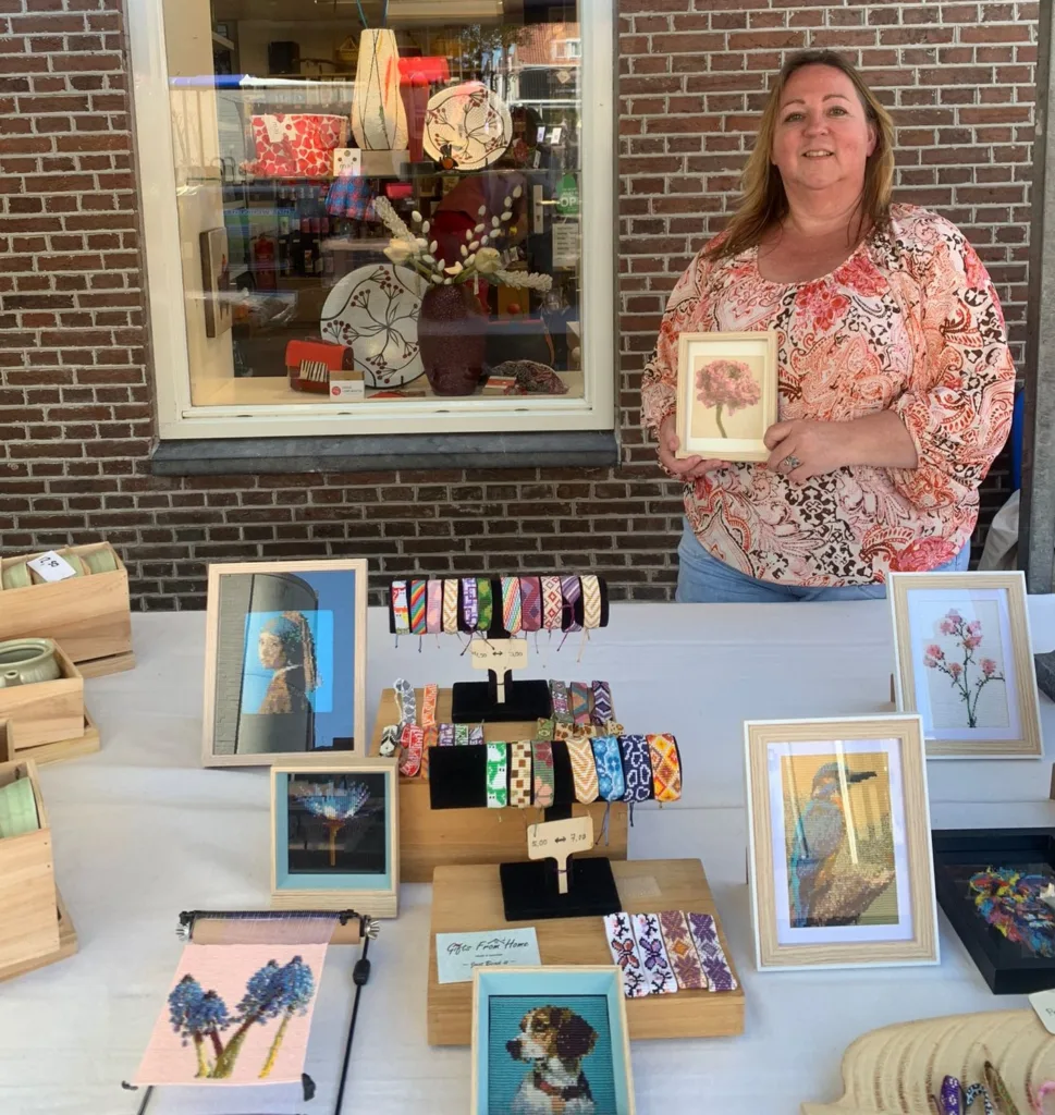 De kraam van Gifts from Home op de Moederdagmarkt in Purmerend