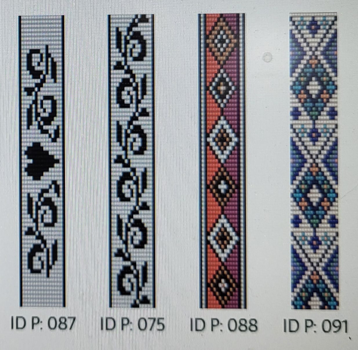 Armband geweven met een vernieuwd patroon van Miyuki-kralen