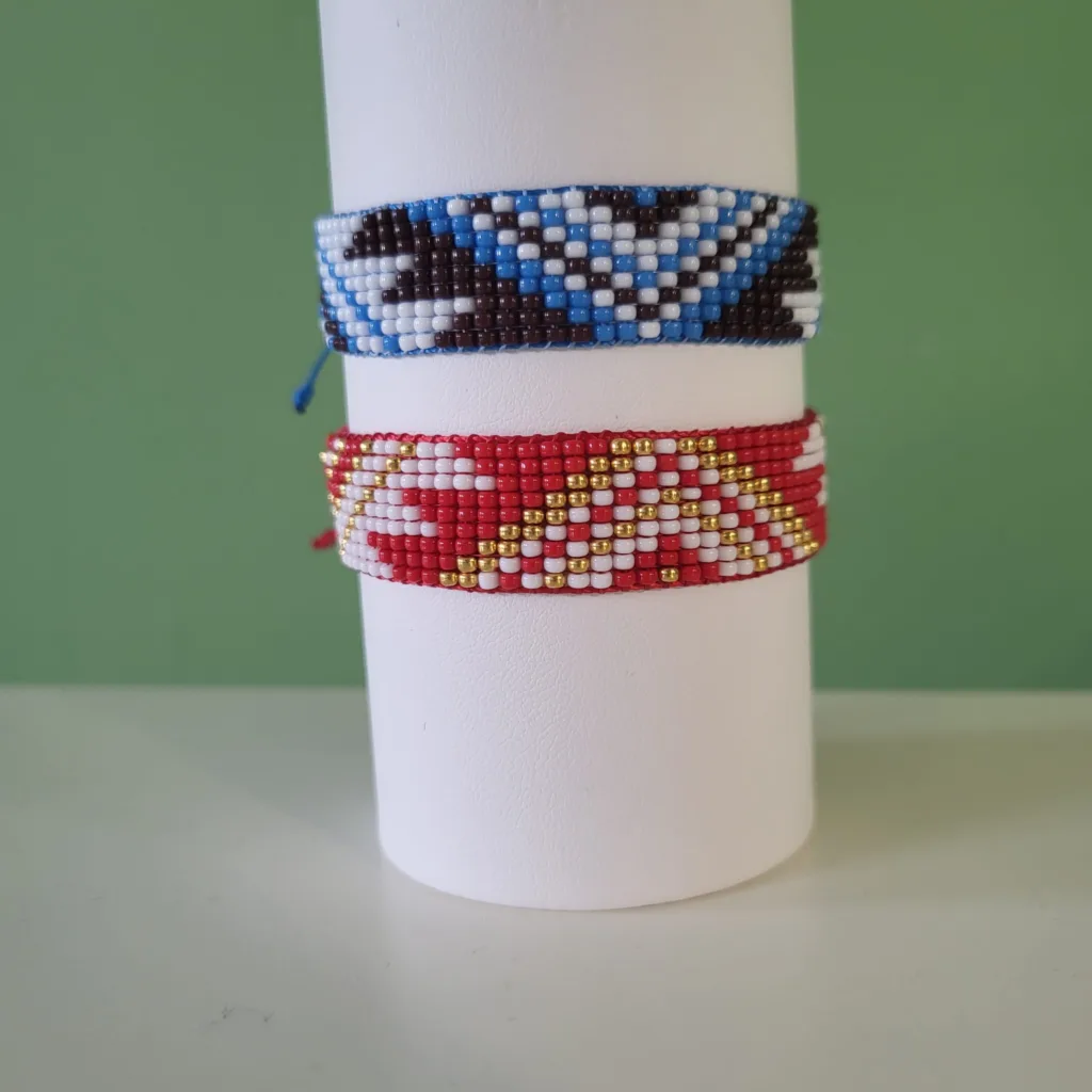 Armband Floris, geweven met Miyuki-kralen