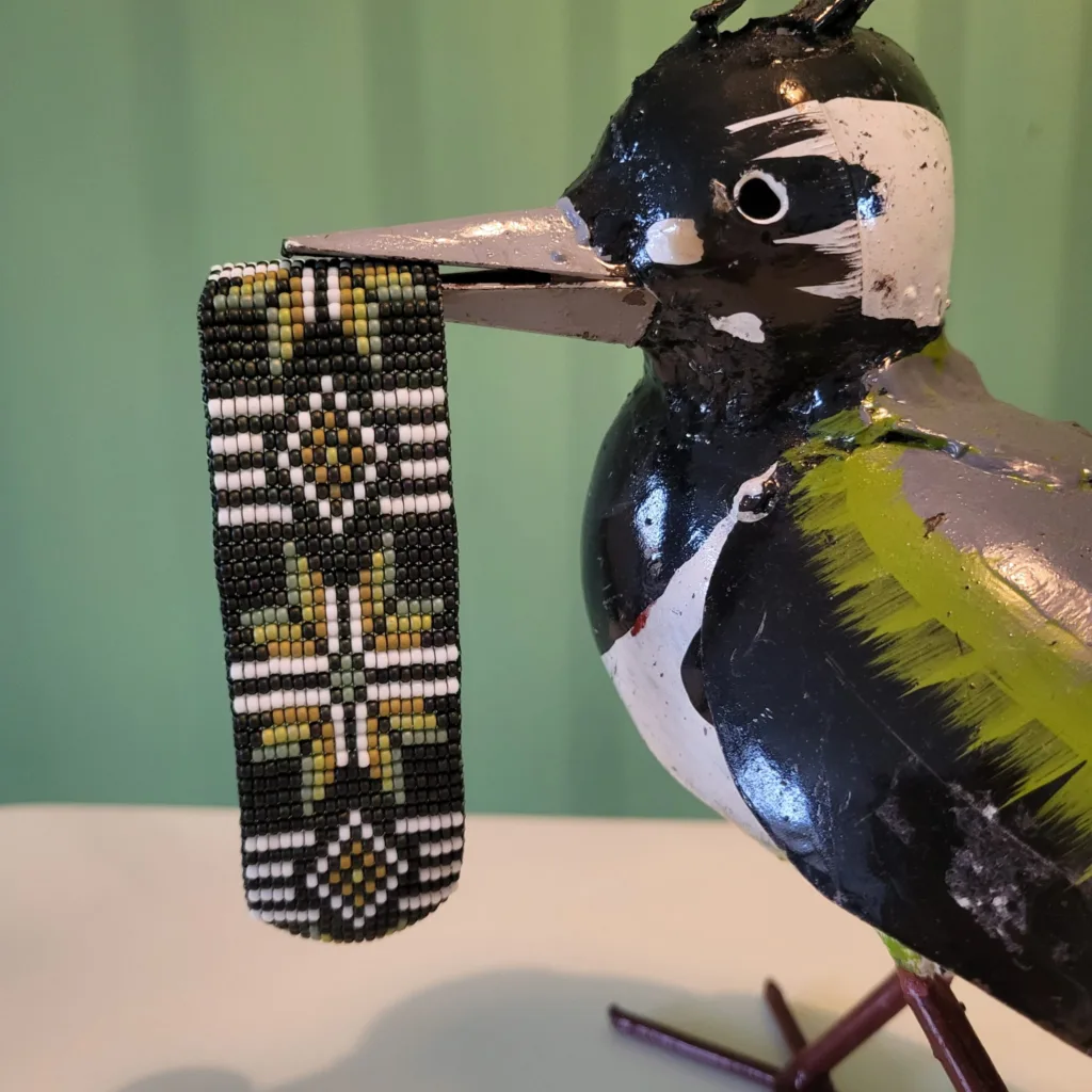 Brede armband Urvin van 19 rijen, geweven met Miyuki-kralen